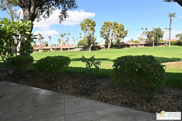 view of community with a lawn