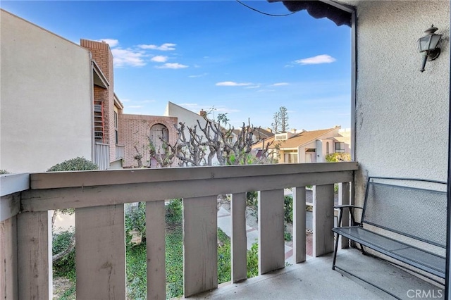 view of balcony