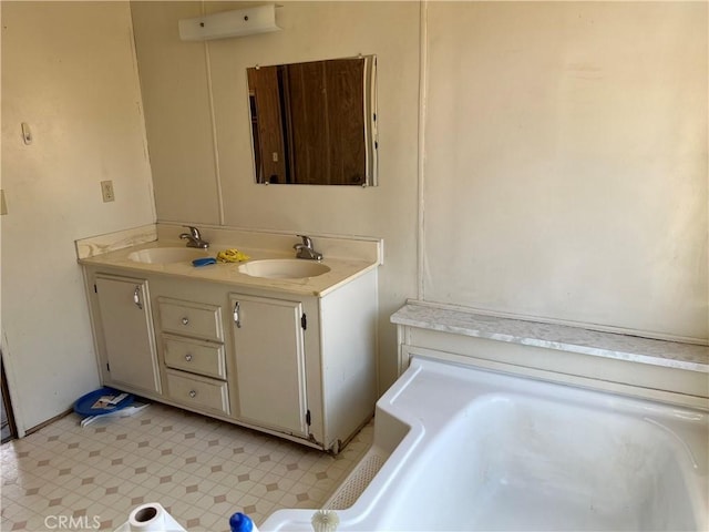 bathroom with vanity