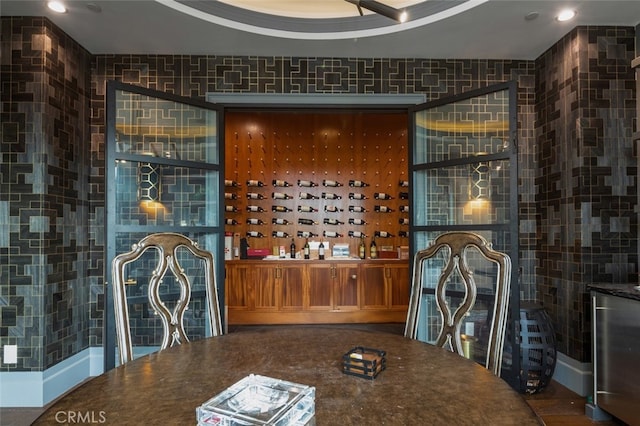 61 Palm Hill Ln, Bradbury, CA 91008 - wine cellar with recessed lighting