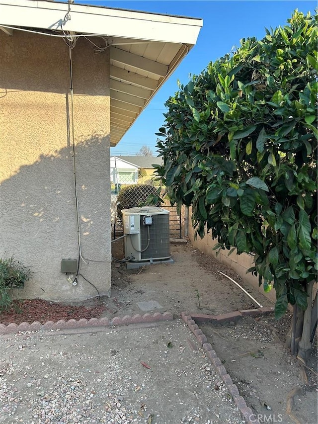 view of patio with central AC