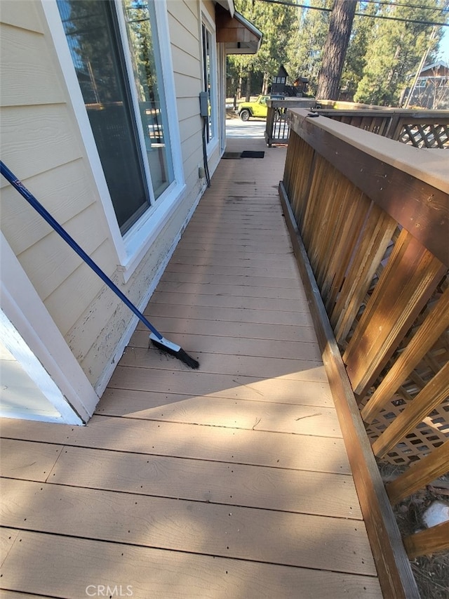 view of wooden terrace