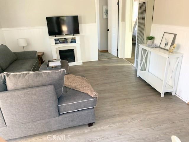 living room featuring hardwood / wood-style floors