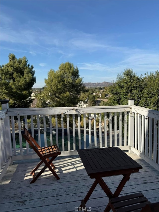 view of wooden terrace