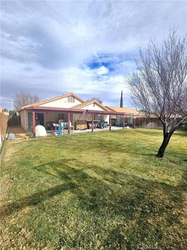 view of yard featuring a patio