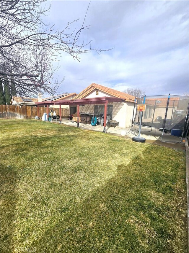 view of yard with a patio