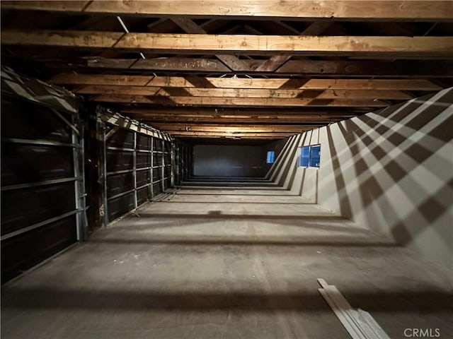 view of attic