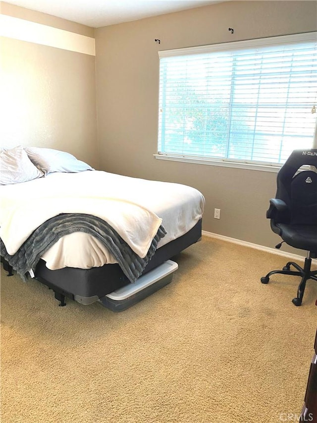 bedroom with carpet flooring