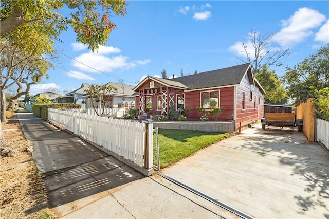 view of bungalow-style home