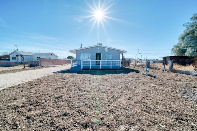 view of rear view of property