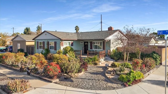 view of ranch-style home