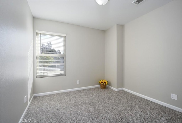 view of carpeted empty room