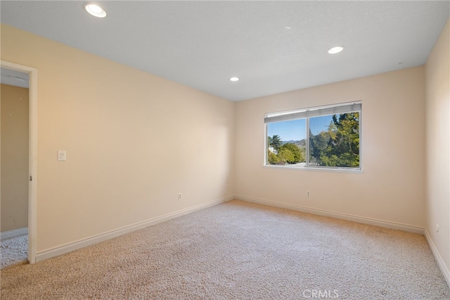 view of carpeted empty room