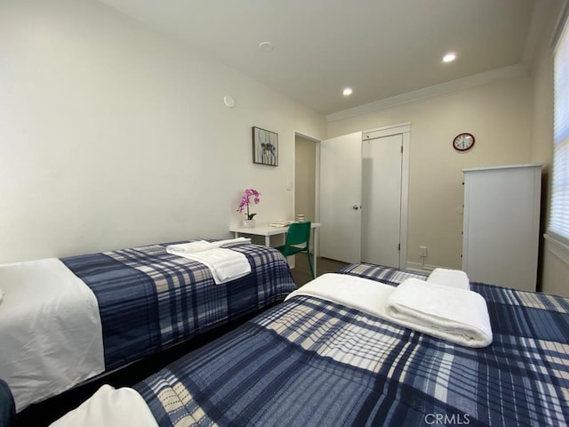 bedroom featuring a closet