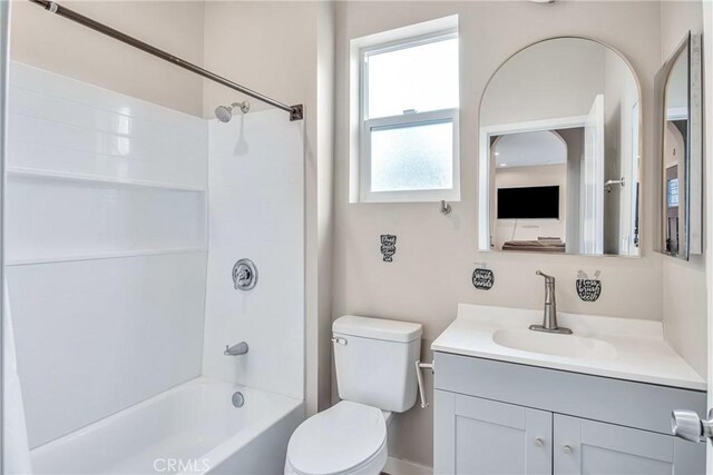 9022 Marlene Ave, Garden Grove, CA 92841 - full bathroom with toilet, vanity, and shower / bath combination