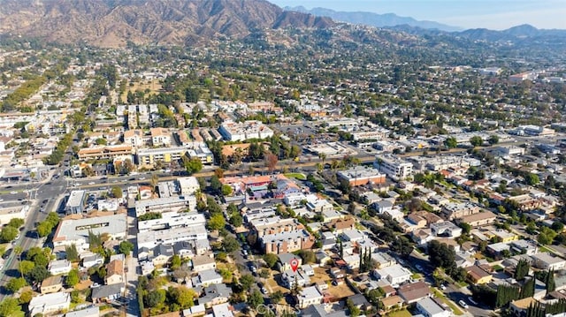 aerial view featuring a mountain view