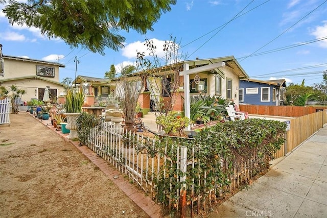 view of front of home