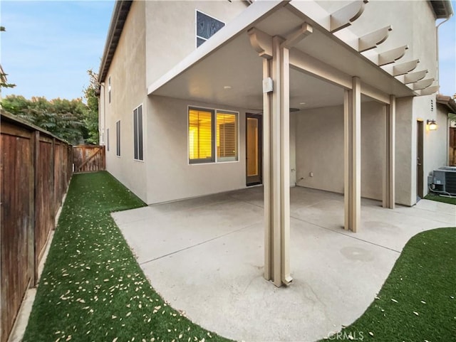 rear view of house with a patio area