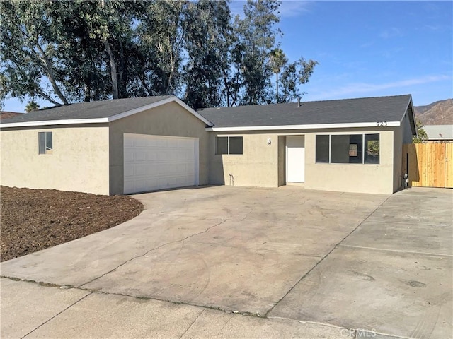 ranch-style house with a garage