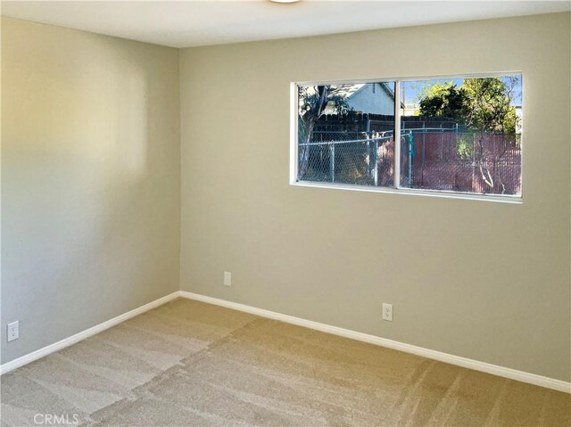 view of carpeted empty room