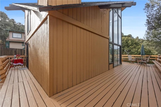 view of wooden terrace