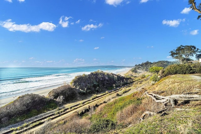 water view with a beach view