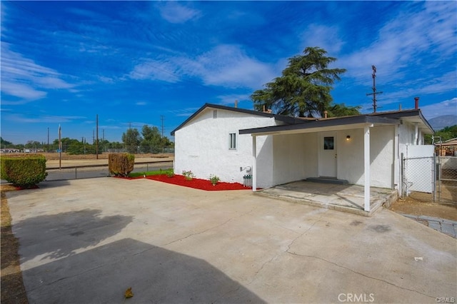 view of back of property