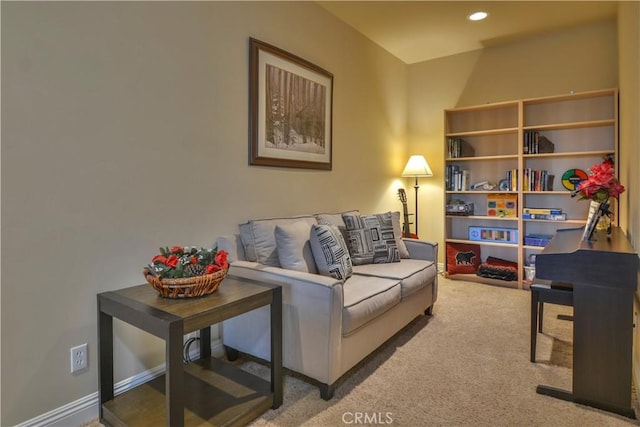 173 Grizzly Rd, Lake Arrowhead, CA 92352 - living area featuring carpet flooring and recessed lighting