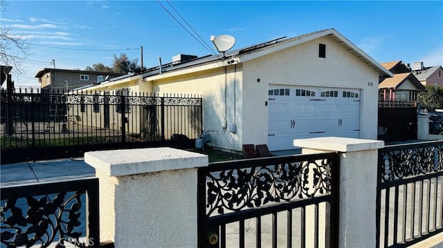 view of home's exterior featuring a garage