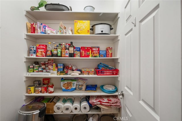 view of pantry