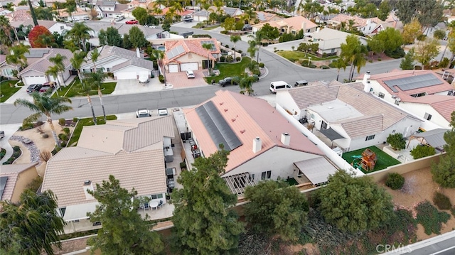 bird's eye view featuring a residential view