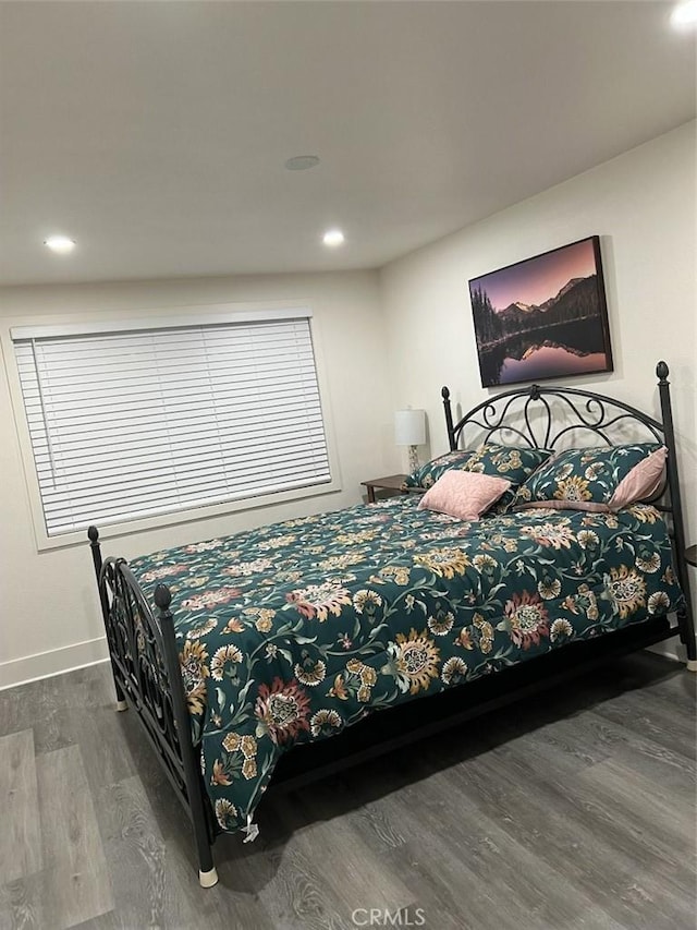 bedroom featuring wood-type flooring