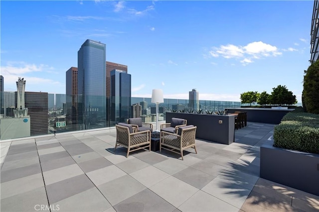 view of patio / terrace featuring an outdoor hangout area