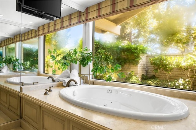 bathroom with a bathtub