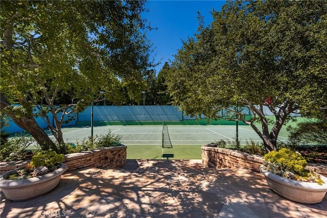 view of tennis court