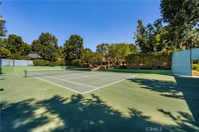 view of tennis court