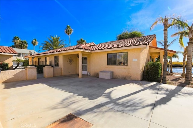 rear view of house with a patio area