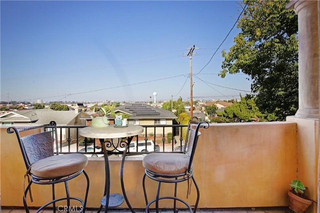 view of balcony