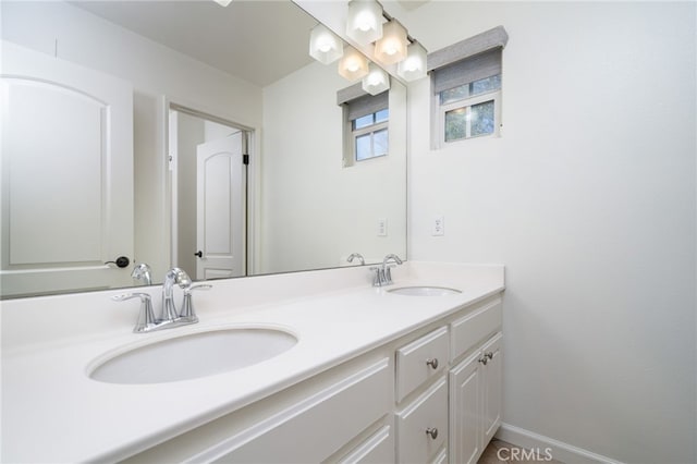 bathroom featuring vanity