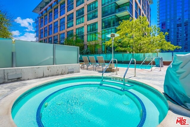 view of pool with a patio