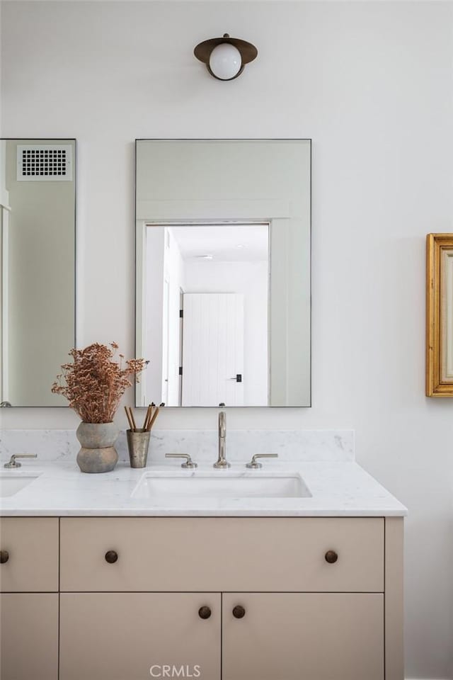 bathroom with vanity