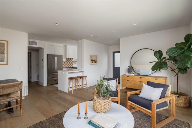 interior space featuring hardwood / wood-style floors