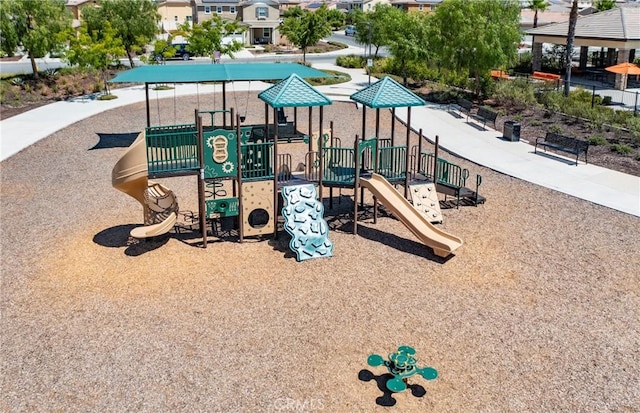 view of jungle gym