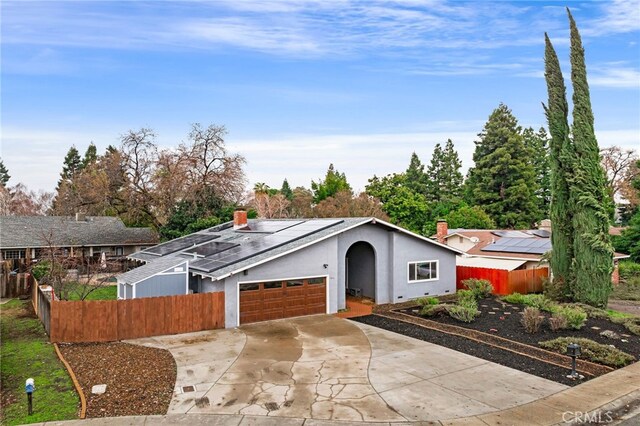 ranch-style house with a garage