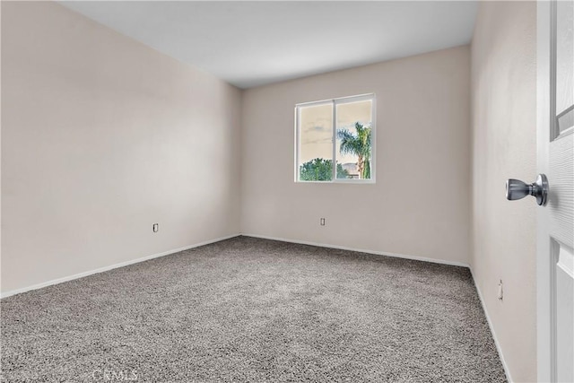 spare room with carpet floors