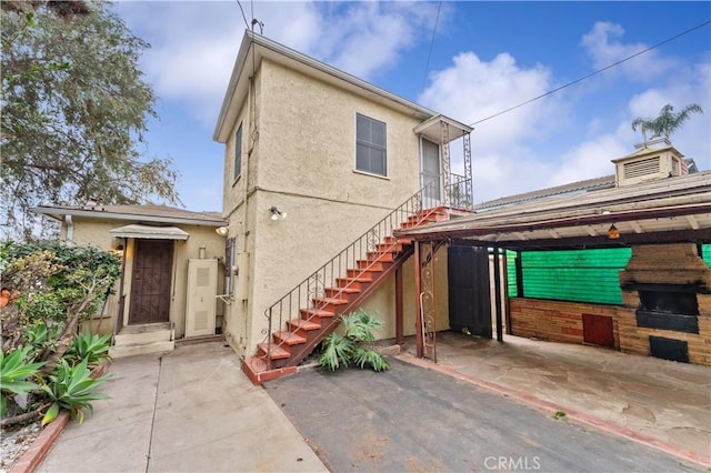 view of rear view of property