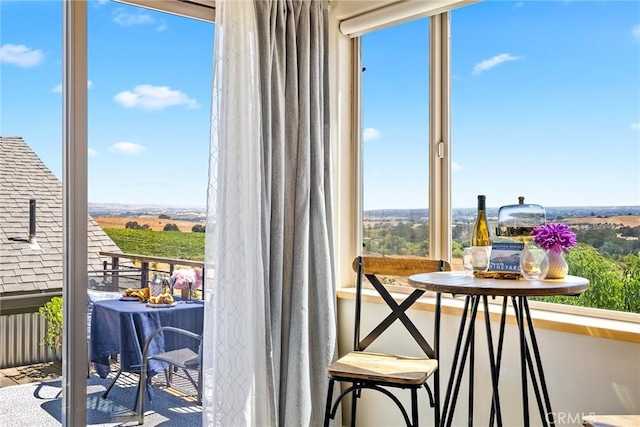 view of sunroom / solarium