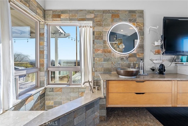 bathroom with vanity