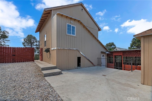 view of side of property