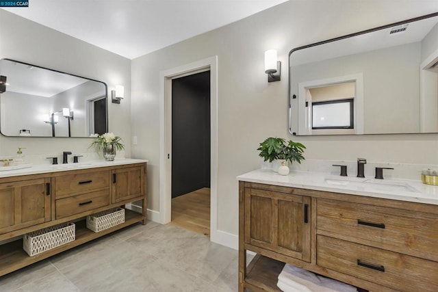 bathroom featuring vanity